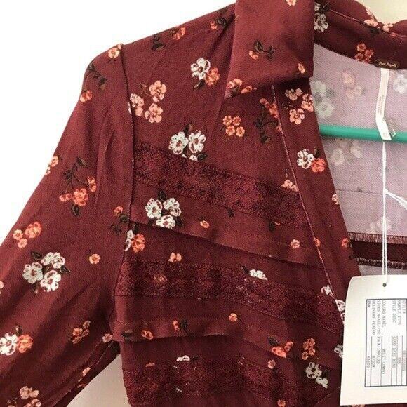 NWT Free People Good Days Mini Dress Floral Womens Size XS - Picture 7 of 8